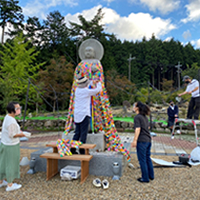 救霊地蔵尊の飾り付け